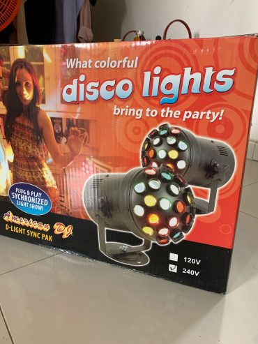 Jogo de Luzes coloridas de discoteca Com sensores de novimentos