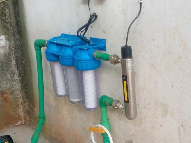 Aplicação de filtro de purificação de água