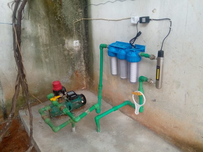 Aplicação de filtro de purificação de água
