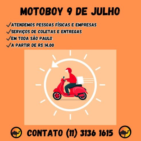 Serviços de motoboy