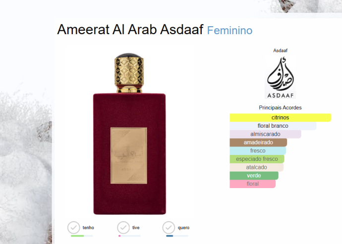 Perfume Ameerat Al Arab de Asdaaf 