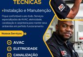 Instalação e Manutenção em: Frio, Eletricidade e Canalização.