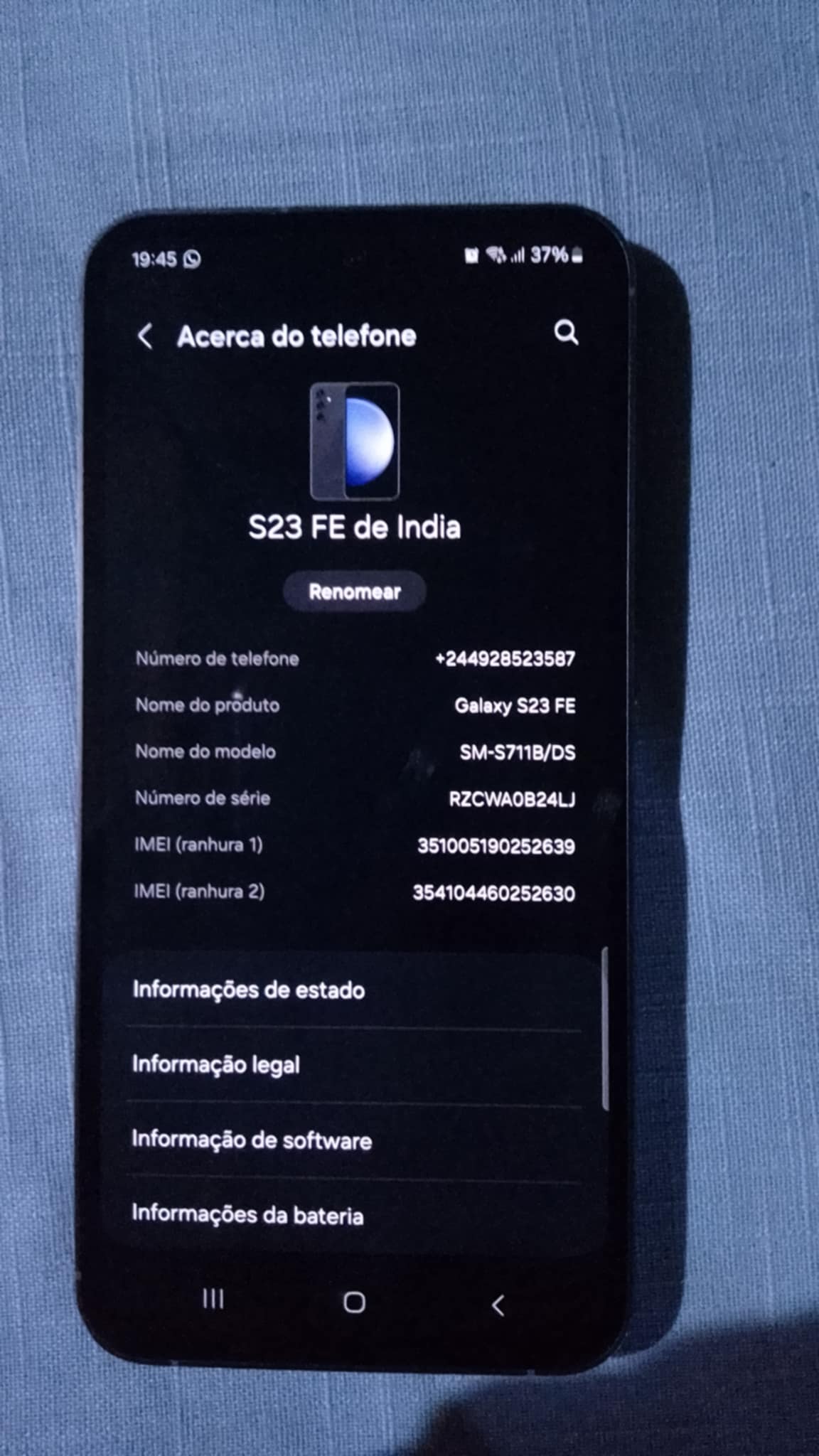 Vendo meu Samsung S23 FE
