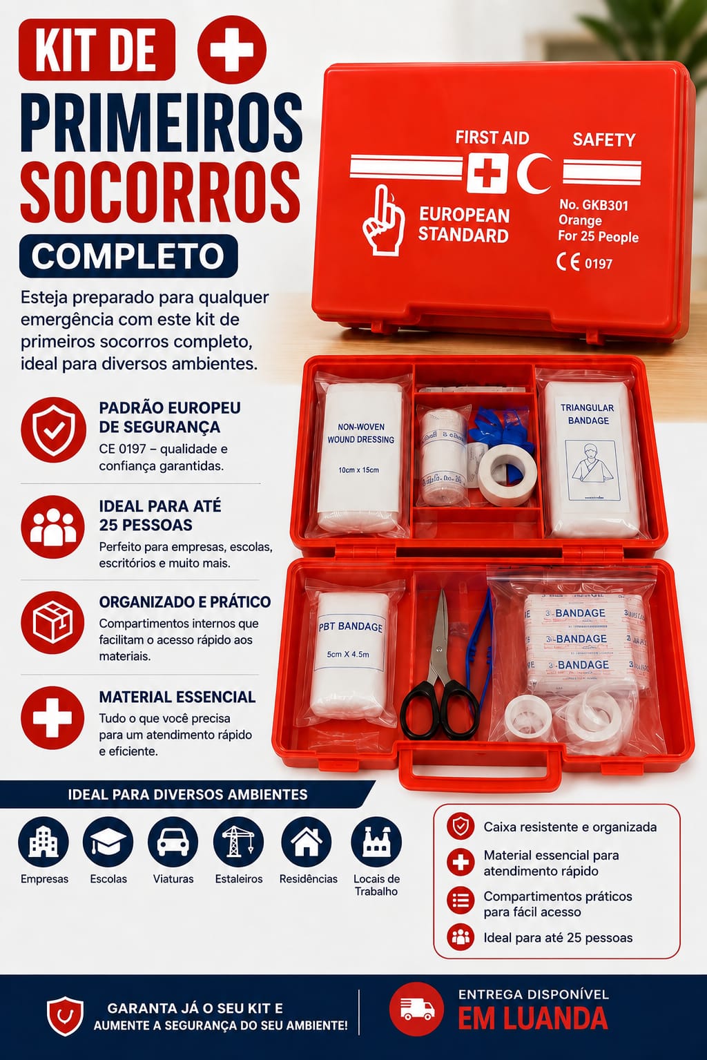 Materiais hospitalares diversos