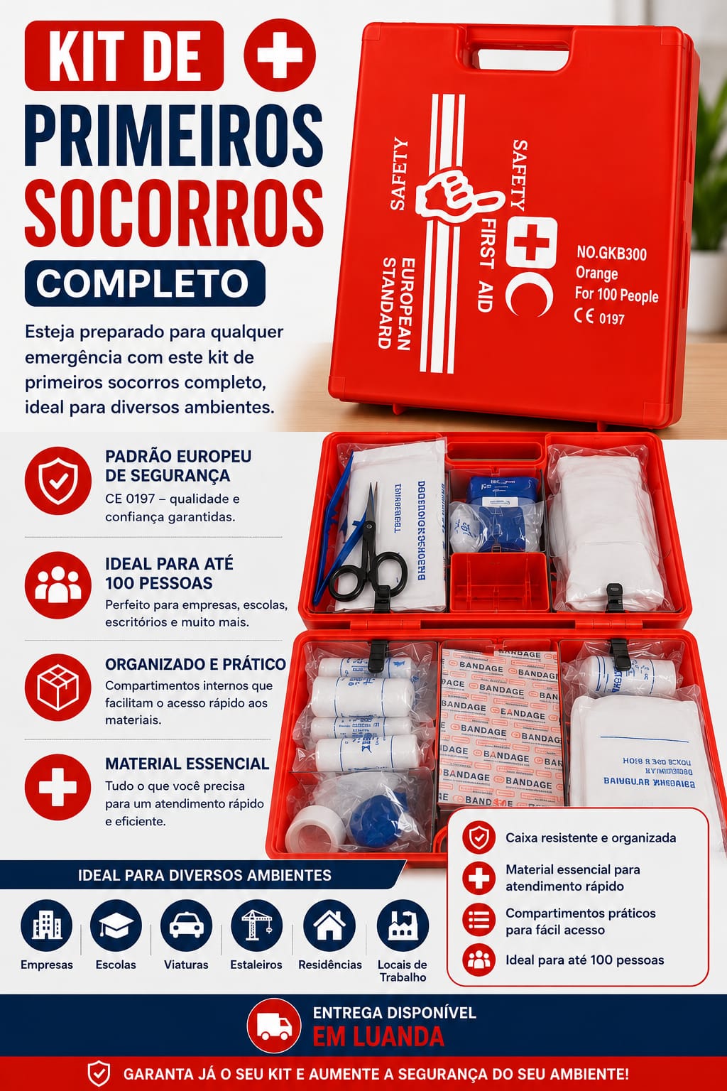 Materiais hospitalares diversos