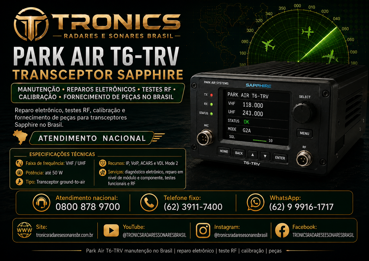 PARK AIR SAPPHIRE NO BRASIL